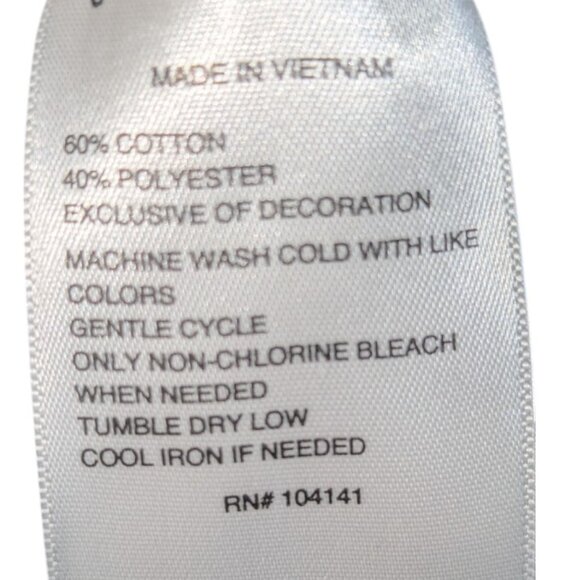 DSG Sweatshirt White Pullover High Collar Women's S Cross Hem Cotton Blend - Picture 7 of 8